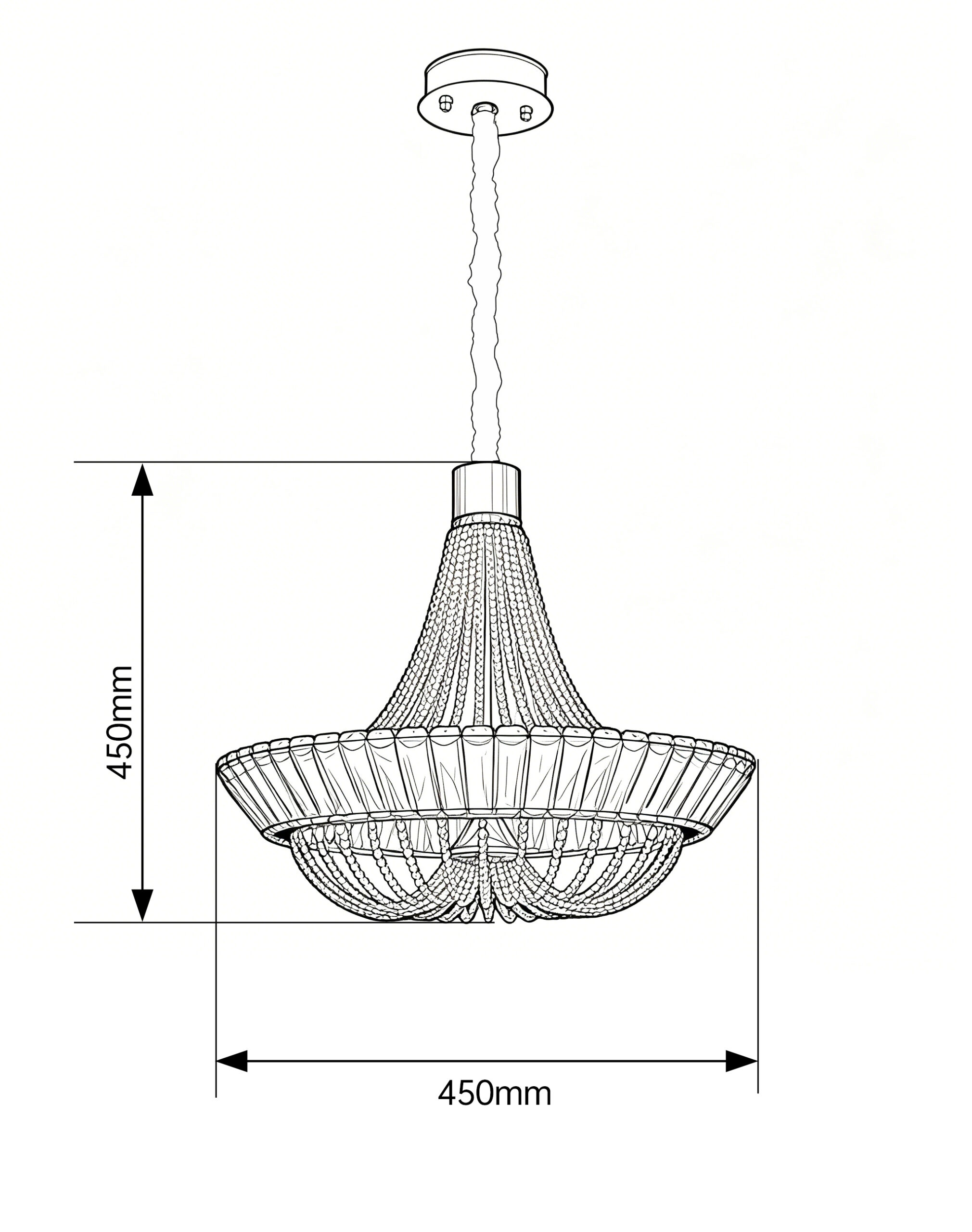 Qilux Crystal Chandelier 450 - Image 5