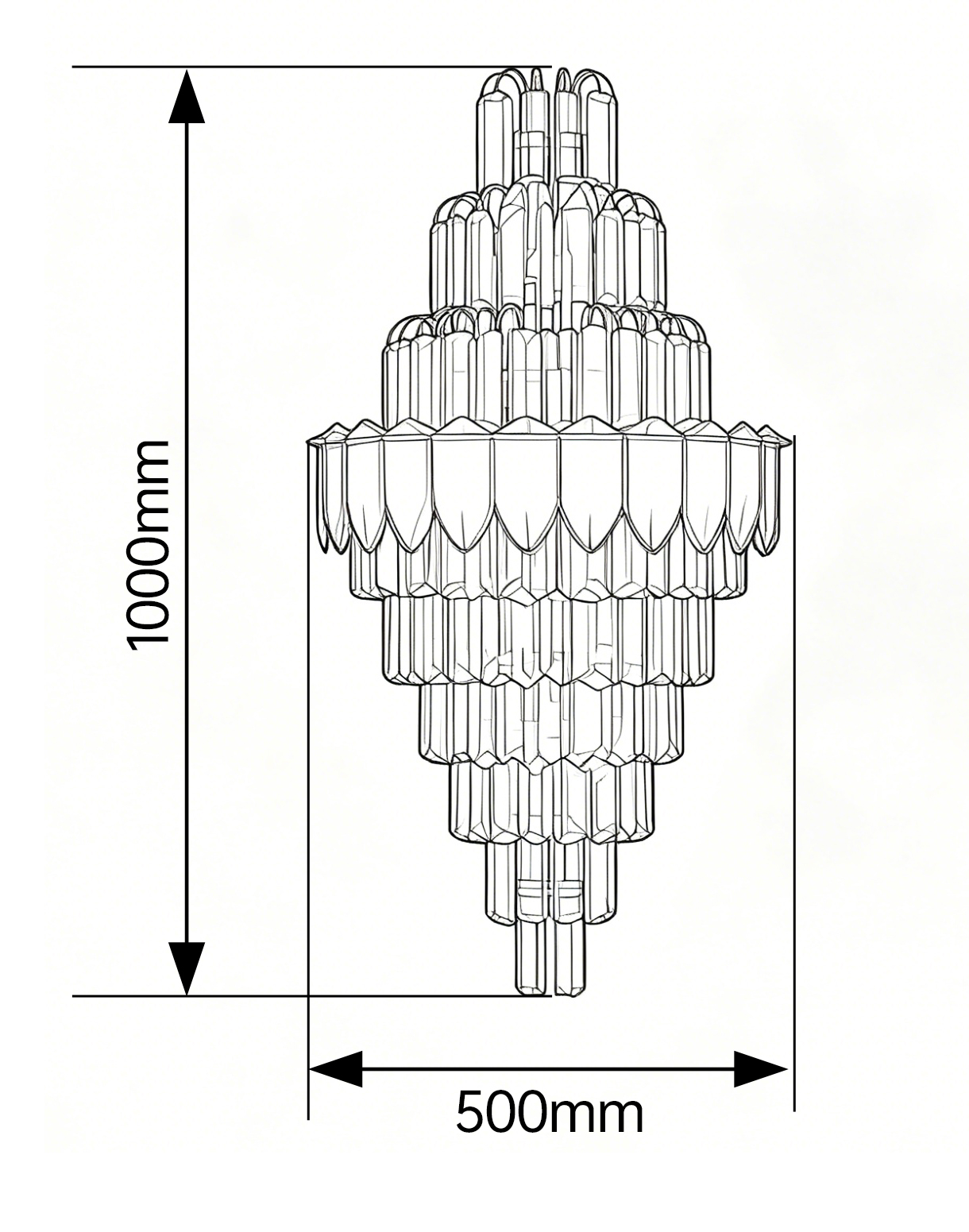 Qilux Crystal wall light 500 - Image 4