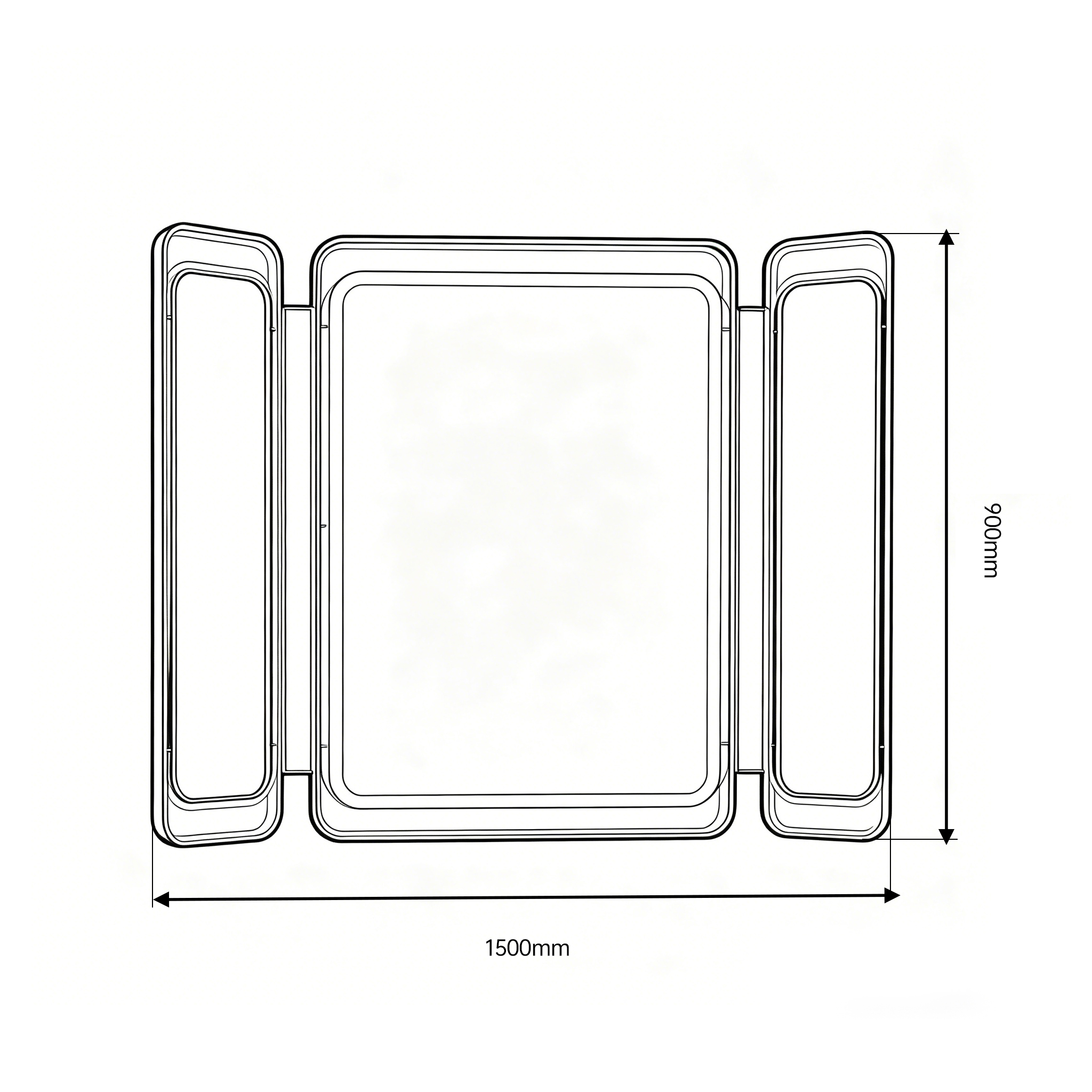 Qilux 304 Stainless Steel Frame + 5mm Eco-friendly Mirror - Image 4