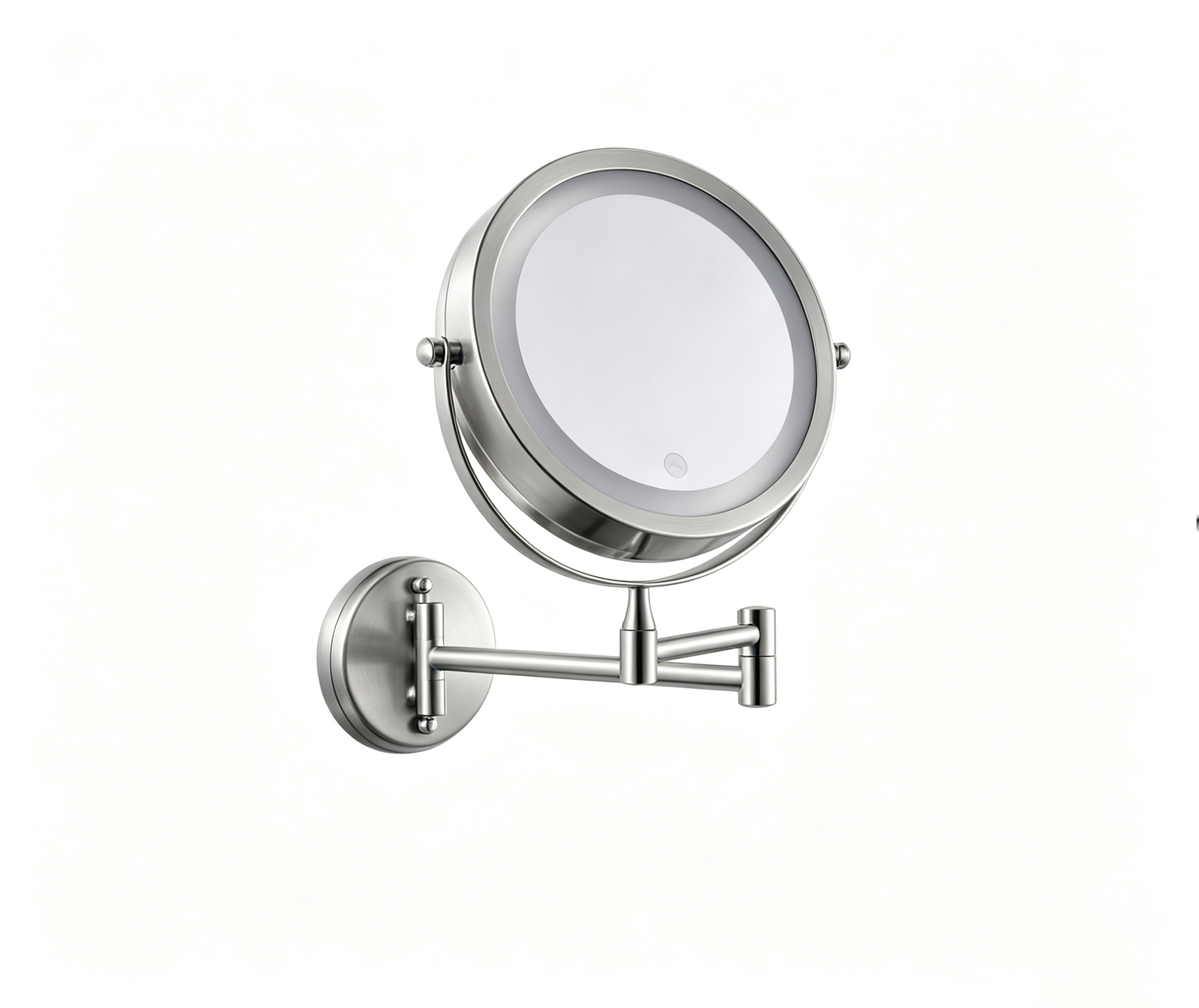 Qilux Steel + Iron 8in wall-mounted mirror