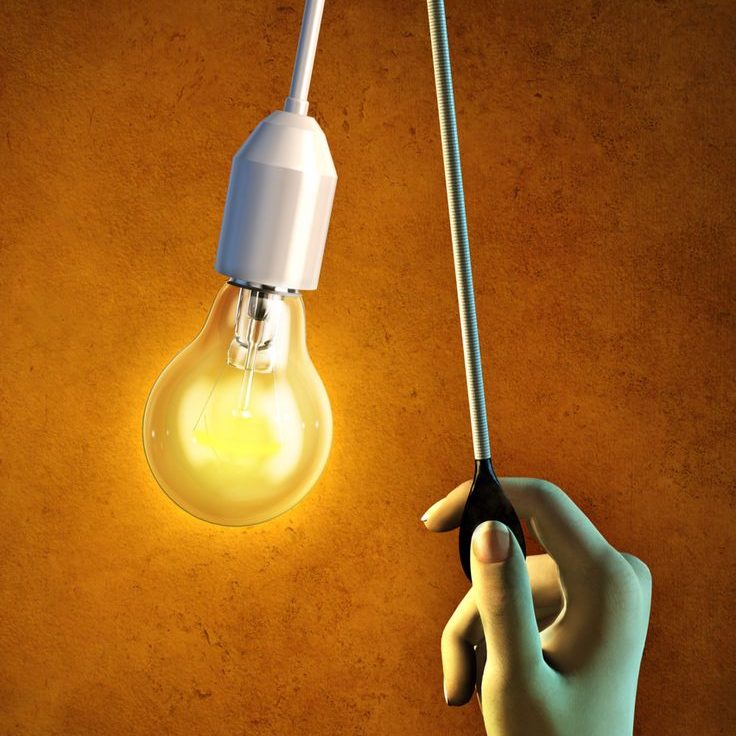 Illustration of turning light on